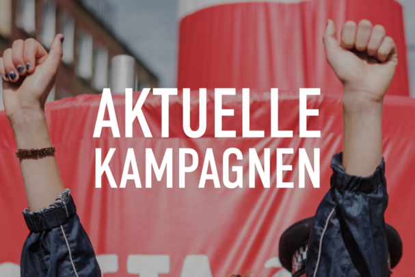 Arme in der Luft - Aktuelle Kampagnen